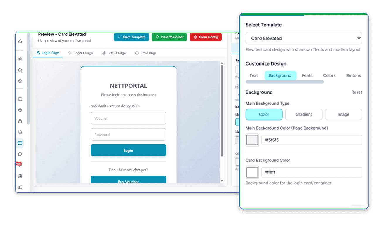 Captive Portal Customization